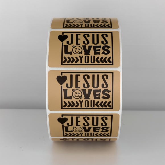 Jesus Loves You Stickers Labels Faith Packaging Small Business Gifts - Picture 11 of 11